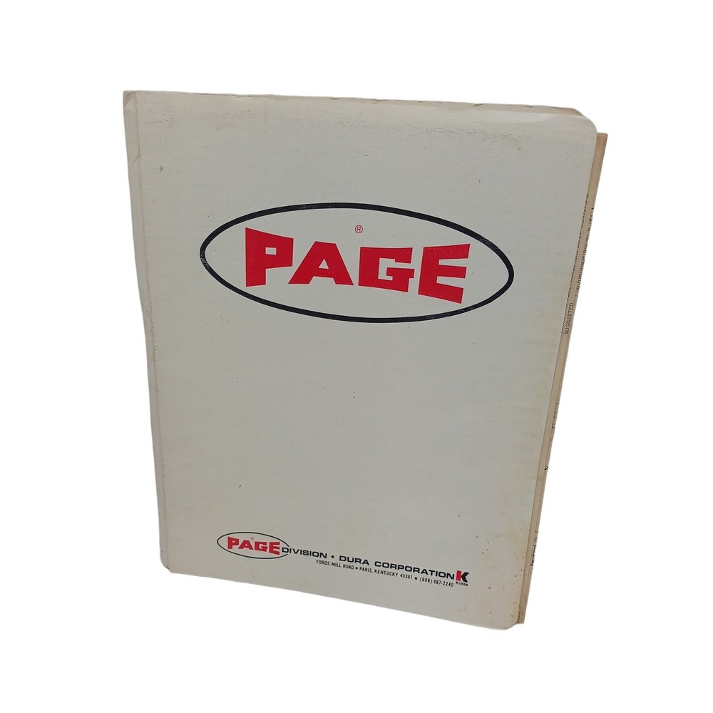 Page Suspensions Axles Specs Parts Service Manual 1975 Dura Corporation Trucks